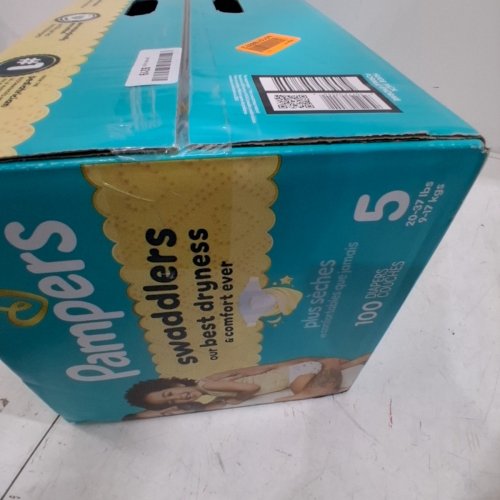 100PK PAMPERS SWADDLERS PULL-ON DIAPERS - SIZE 5 image 3