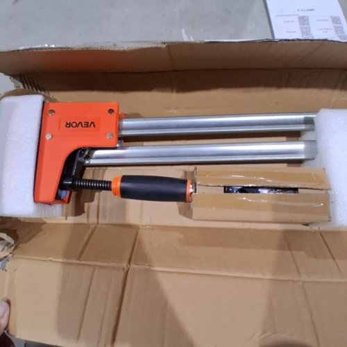 2PK VEVOR BAR CLAMPS FOR WOODWORKING - 38" X 6" X 2" - 1500LBS LIMIT - ORANGE AND SILVER (MODEL: F1500-30-2P) image 4
