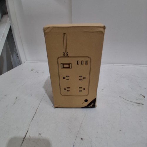 KEBEN WATERPROOF HEAVY DUTY SURGE PROTECTOR - (1)USB-A/(2)USB-C/(4) PLUG - BLACK - (MODEL: EX-104U-02) image 4