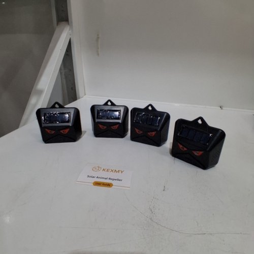 4PK KEXMY SOLAR ANIMAL REPELLER - BLACK (MODEL: 209) image 2