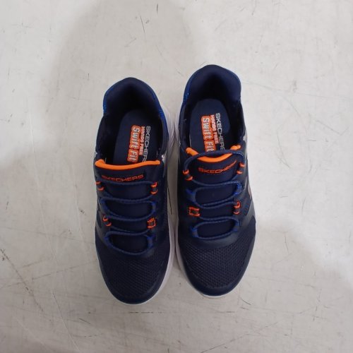 BOYS SKETCHERS BOUNDER-BRISK BURST SNEAKER - SIZE 13 - BLUE/ORANGE (STYLE: 2001661) image 2