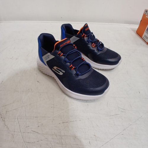 BOYS SKETCHERS BOUNDER-BRISK BURST SNEAKER - SIZE 13 - BLUE/ORANGE (STYLE: 2001661) image 4