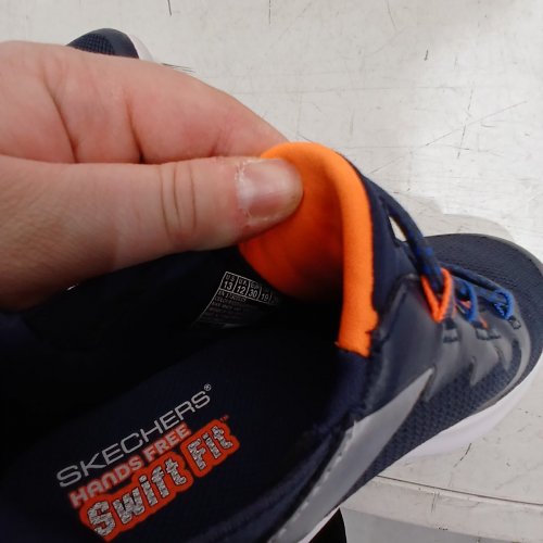 BOYS SKETCHERS BOUNDER-BRISK BURST SNEAKER - SIZE 13 - BLUE/ORANGE (STYLE: 2001661) image 5