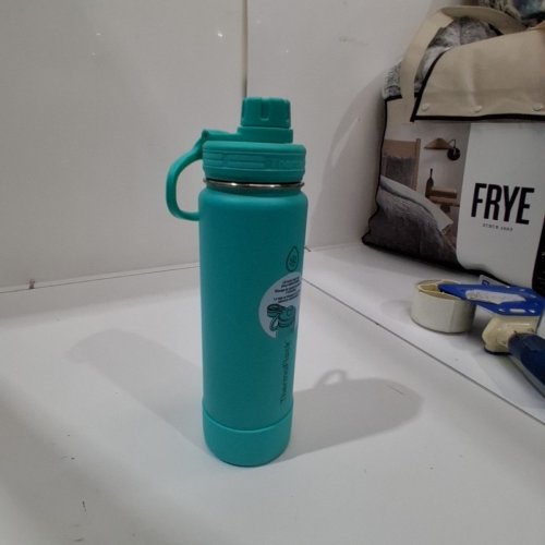 THERMOFLASK DOUBLE WALL VACUUM INSULATED STAINLESS STEEL WATER BOTTLE - 24 OZ - TEAL image 2