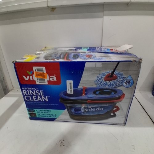 VILEDA EASYWRING RINSE CLEAN 2 TANK *BUCKET SYSTEM ONLY* - BLUE/RED/GREY image 5