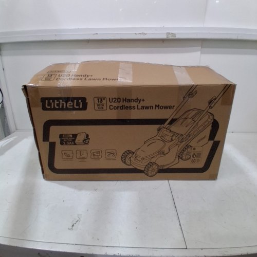 LITHELI CORDLESS LAWN MOWER WITH ADJUSTABLE HEIGHT - 16" - 20V - WHITE/GREY (MODEL: EGT010185) image 8