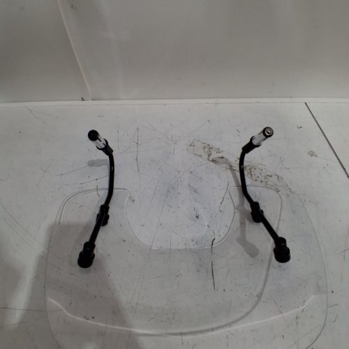 WINDSCREEN / WINDSHIELD FRONT DEFLECTOR - FITS SELECT VESPA MODELS - CLEAR/BLACK image 4
