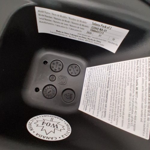 DIONO SOLANA FORWARD FACING BACKLESS BOOSTER SEAT - 40LBS-120LBS - BLACK (MODEL: ‎32060-NA-01) image 2