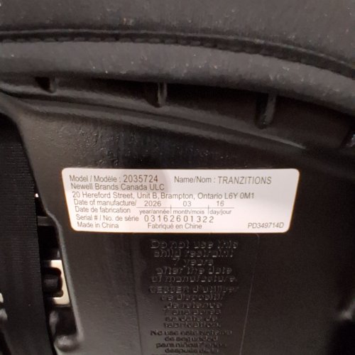 GRACO TRANZITIONS 3-IN-1 HARNESS/HIGHBACK/BACKLESS BOOSTER CAR SEAT - 100LBS MAX/CAP - PROOF/BLACK (MODEL: 2035724) image 2