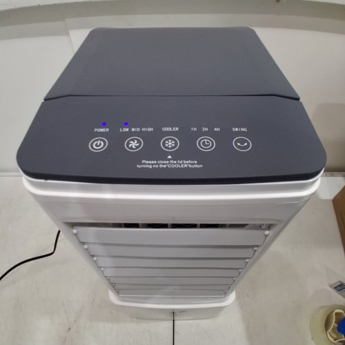 3-IN-1 PORTABLE 60° OSCILLATING AIR CONDITIONER/COOLER WITH REMOTE - 3 SPEEDS - 5.5L - WHITE(MODEL: BW-102YF) image 2