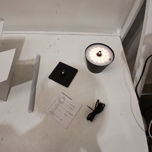 CORDLESS RECHARGEABLE LED TABLE LAMP - BLACK image 3