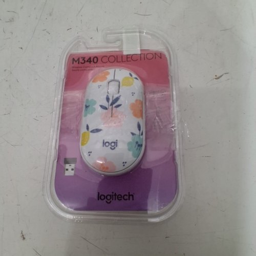 LOGITECH M340 WIRELESS MOUSE WITH USB RECEIVER - FLORAL BOUQUET image 4