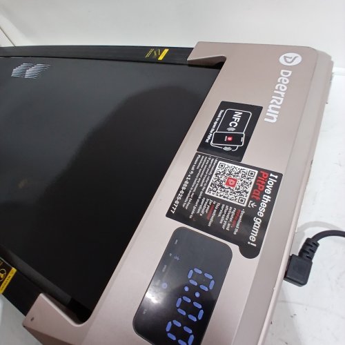 DEERRUN WALKING PAD UNDER DESK TREADMILL WITH INCLINE - 2.5HP - 3.8MPH - BLACK/PINK (MODEL: BA10-B) image 2