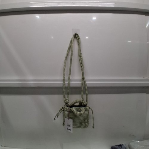 OLEND MICRO ONA SOFT SHOULDER/CROSSBODY/BACKPACK CONVERTIBLE BAG - GREEN/CHECKERED image 2