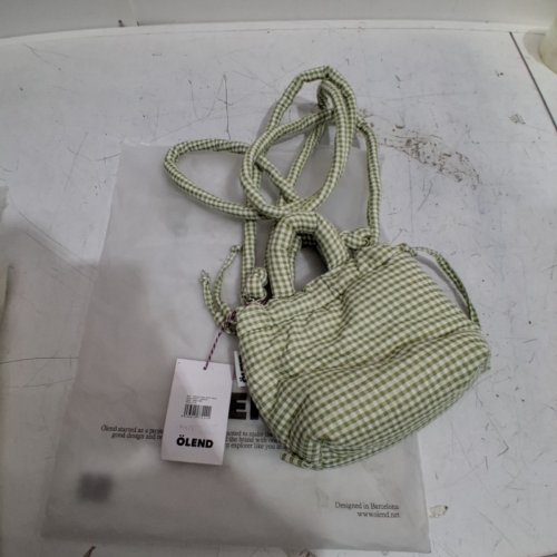 OLEND MICRO ONA SOFT SHOULDER/CROSSBODY/BACKPACK CONVERTIBLE BAG - GREEN/CHECKERED image 3