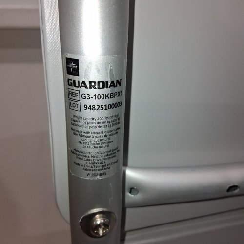 MEDLINE GUARDIAN PADDED TRANSFER BENCH WITH BACK - 400LBS - GREY (MODEL: G3-100KBPX1) image 4