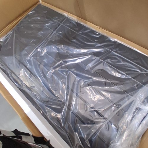 VEVOR THRESHOLD WHEELCHAIR RAMP BLACK RUBBER 24'' X 42'' X 3'' (MODEL:WFSLYP24X42X3I8PSV0) image 2