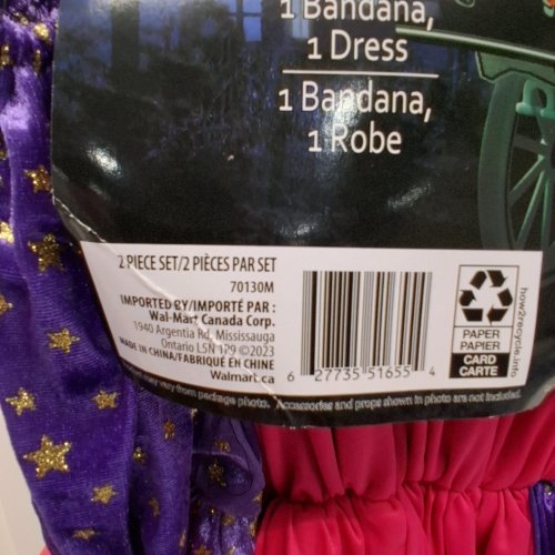 2PC FORTUNE TELLER COSTUME SET - MEDIUM (8-10)- PURPLE AND PINK (ITEM: 70130M) image 2