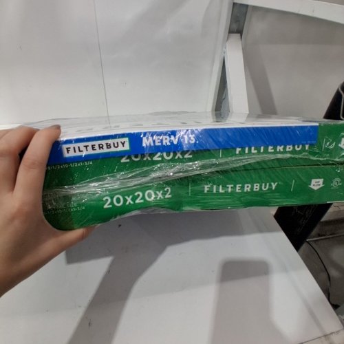 2PK FILTERBUY MERV 13 INDOOR AIR FILTER - 20" X 20" X 2" - BLUE image 4