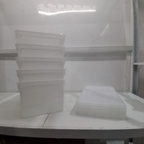 5PK IRIS SPLIT-LID FILE ORGANIZER, LETTER-SIZE - 4QT - PEARL (MODEL: FB-31) image 2