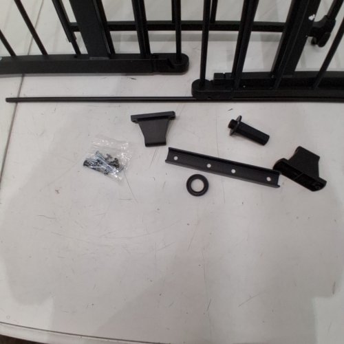 REGALO HOME ACCENTS WIDESPAN BABY GATE - 28" TALL, FITS OPENINGS 56-74.5" - BLACK (MODEL: 1176 B DS) image 3