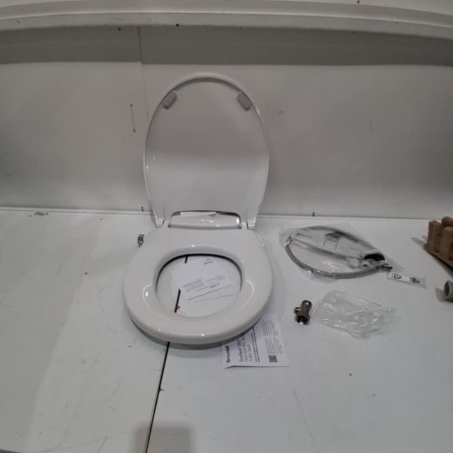 BRONDELL ECOSEAT S101 NON-ELECTRIC SLOW-CLOSE BIDET TOILET SEAT - ROUND - WHITE (MODEL: CANS101 EW) image 2