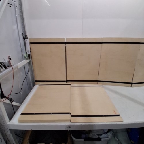 2PK FOLDABLE 4-BOARD BED BASE SLATS - 2FT X 76" (EACH) - WOOD image 2