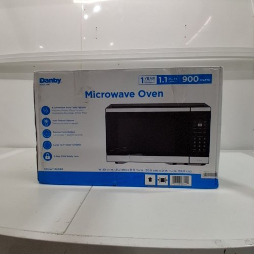 DANBY COUNTERTOP MICROWAVE WITH CHILD LOCK - 1.1 CU.FT. - BLACK STAINLESS STEEL (MODEL: DBMW1126BBS) image 5
