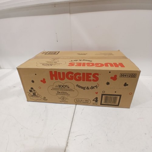 186PK HUGGIES SNUG AND DRY DIAPERS - SIZE 4 image 2