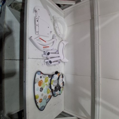 FISHER-PRICE PORTABLE BABY CHAIR SIT-ME-UP FLOOR SEAT WITH TRAY - MULTICOLOR - (MODEL: HTP40) image 2