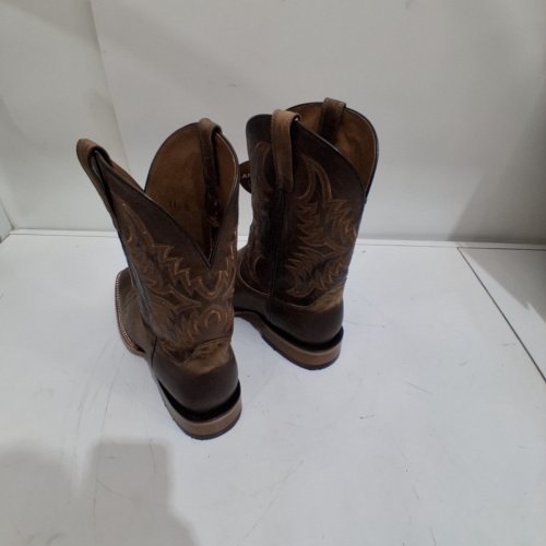MEN'S ARIAT POINT RYDER WESTERN BOOT - SIZE 11EE WIDE - DRY CREEK TAN (STYLE: 10042471) image 5