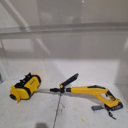 YSMJ CORDLESS ELECTRIC SHOW SHOVEL WITH ADJUSTABLE DIRECTIONAL PLATE AND SKIS FOR EASIER MOVEABILITY WITH 2 BATTERIES AND CHARGER - 14"W, 40V, 30 MIN RUNTIME PER BATTERY - YELLOW (MODEL: CX-SXJ02) image 4