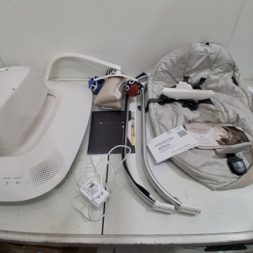 UPPABABY MAMAROO SMART SWING - 5 MOTIONS, 5 SPEEDS, 4 SOUNDS WITH MOTIONSYNC TECHNOLOGY AND BLUETOOTH - 36" - CHARLIE (MODEL: 2001-MRO-NA-CHR) image 6