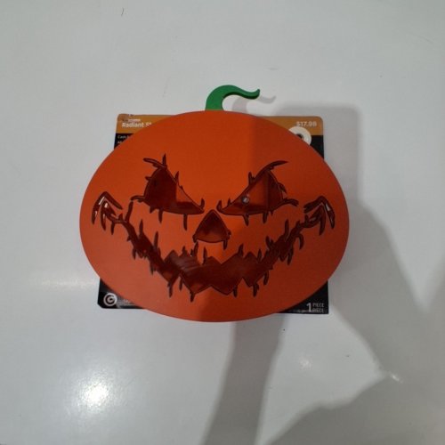 RADIANT SHADOWS GEMMY HALLOWEEN PUMPKIN LIGHT - ORANGE (ITEM: 554367) image 2