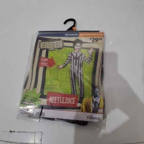 BOYS RUBIES BEETLEJUICE COSTUME - MEDIUM (8-10) - WHITE/BLACK (STYLE: 1001534) image 2