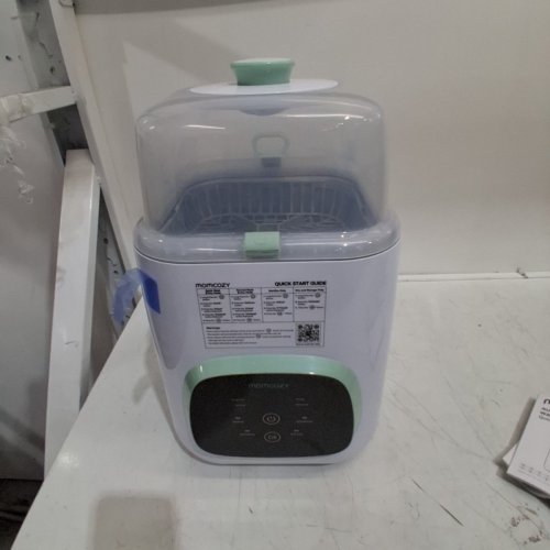 MOMCOZY KLEANPAL PRO BABY BOTTLE WASHER - STERILIZER & DRYER COMBO FOR ALL BOTTLES - HOLDS UP TO 4 BOTTLES - 9 CLEANING MODES - GREEN/WHITE (MODEL:BS03) image 5