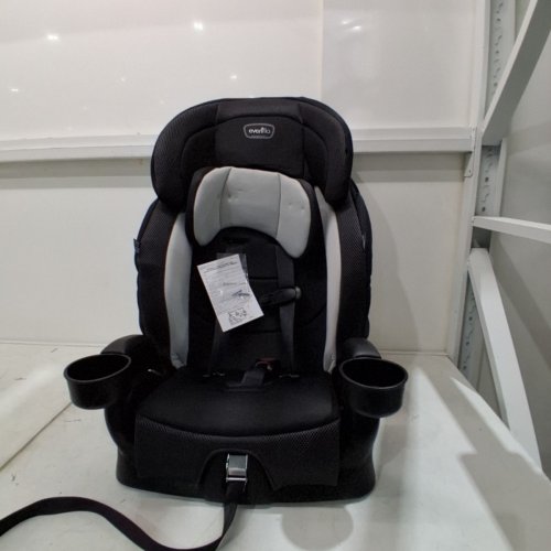 EVENFLO CHASE PLUS 2-IN-1 BOOSTER CAR SEAT FOR KIDS, 5-POINT HARNESS CONVERTS TO HIGH BACK BOOSTER - HURON/BLACK/GREY (MODEL: 30712344C) image 3