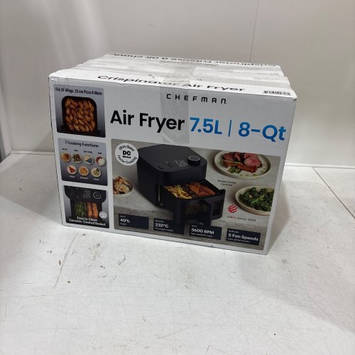 CHEFMAN CRISPINATOR HIGH POWERED AIR FRYER - 8QT - BLACK (MODEL: C38-8WD7-1M-1CAP) image 6