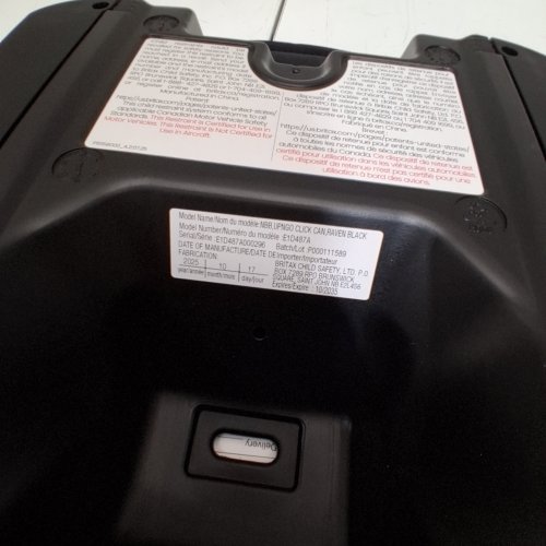 BRITAX UPNGO CLICK BACKLESS BOOSTER CAR SEAT WITH RIGID LUAS - 120LB - RAVEN BLACK (MODEL:E1D487A) image 2