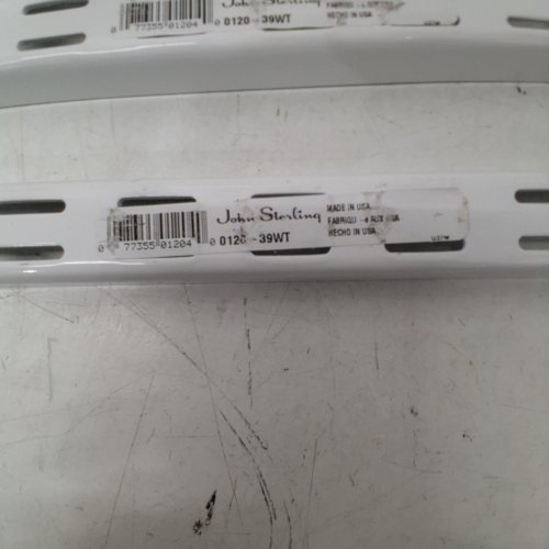 6PK JOHN STERLING DUAL TRACK STANDARD - 39.5" - WHITE (MODEL: 0120-39WT) image 2