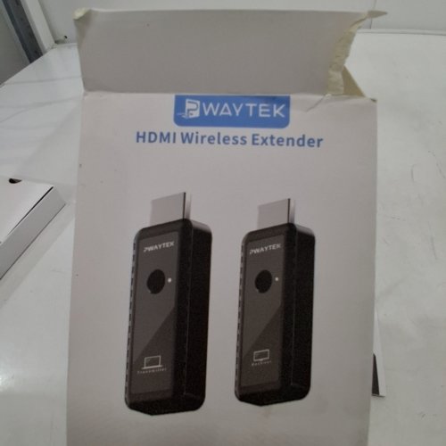 2PC PWAYTEK WIRELESS HDMI EXTENDER TRANSMITTER AND RECEIVER - BLACK image 3