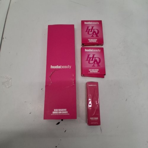 4PC HUDA BEAUTY FRAGRANCE ROLLER AND AIR FRESHENERS AND 10 ML FRAGRANCE HOLDER & CHARMS image 2
