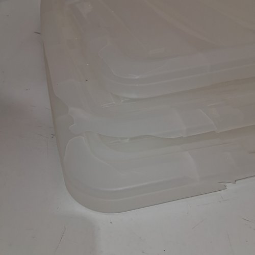 6PK IRIS STORAGE BINS WITH LIDS - 12 L - PEARL (MODEL: 200411) image 3