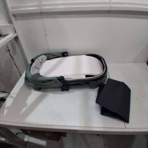 UPPABABY BASSINET V3 - COMPATIBLE WITH VISTA, CRUZ, RIDGE STROLLERS - 20LBS MAX - GWEN GREEN MÉLANGE/BLACK FRAME - (MODEL: 0903-BAS-NA-GWN) image 2