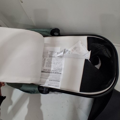 UPPABABY BASSINET V3 - COMPATIBLE WITH VISTA, CRUZ, RIDGE STROLLERS - 20LBS MAX - GWEN GREEN MÉLANGE/BLACK FRAME - (MODEL: 0903-BAS-NA-GWN) image 3