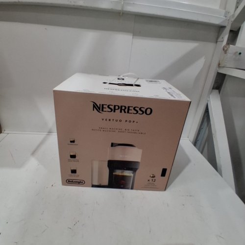 DE'LONGHI NESPRESSO VERTUO POP+ COFFEE AND ESPRESSO MAKER WITH SAMPLES - BEIGE - (MODEL: ENV92EB) image 7
