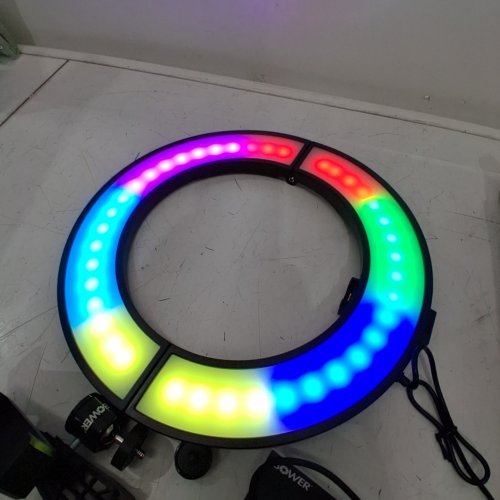 BOWER FOLDABLE CONTENT CREATION RING LIGHT - 12" (12 COLOURS) 7 LIGHTING MODES (MODEL: WSC-RGBI2SLIM) image 2