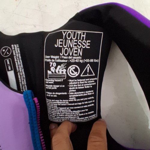 HYPERLITE YOUTH LIFE VEST - 55-88LBS - PURPLE image 3