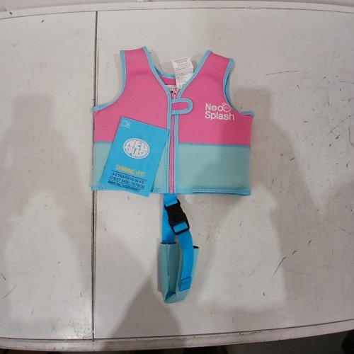 KID'S NEO-SPLASH LIFE JACKET - 1-3 YEARS / 24.3 LBS-41.8 LBS - PINK / BLUE (MODEL : P24FS00580PS) image 2