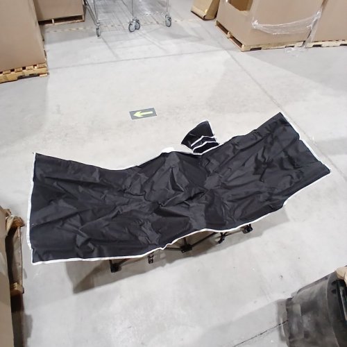 OVERMONT EXTRA WIDE PORTABLE CAMPING COT - 28" X 75" X 14" - BLACK image 2